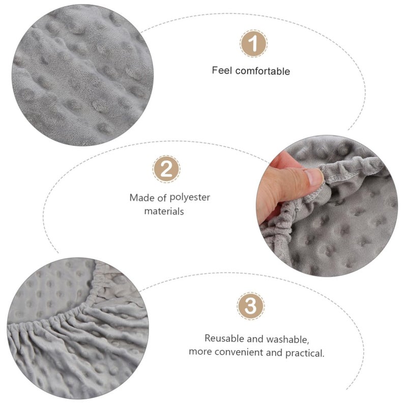 Grey Changing Table Cover Breathable Pad Protector For Diaper Changes Strollers High Chairs - Image 5