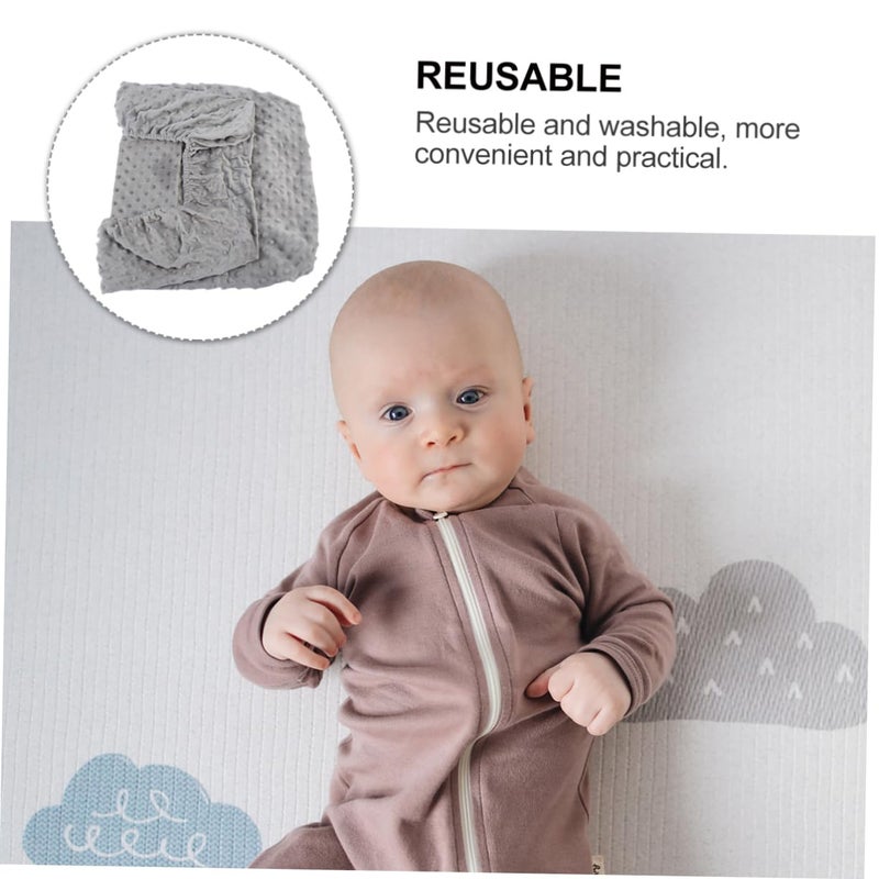 Grey Changing Table Cover Breathable Pad Protector For Diaper Changes Strollers High Chairs - Image 4
