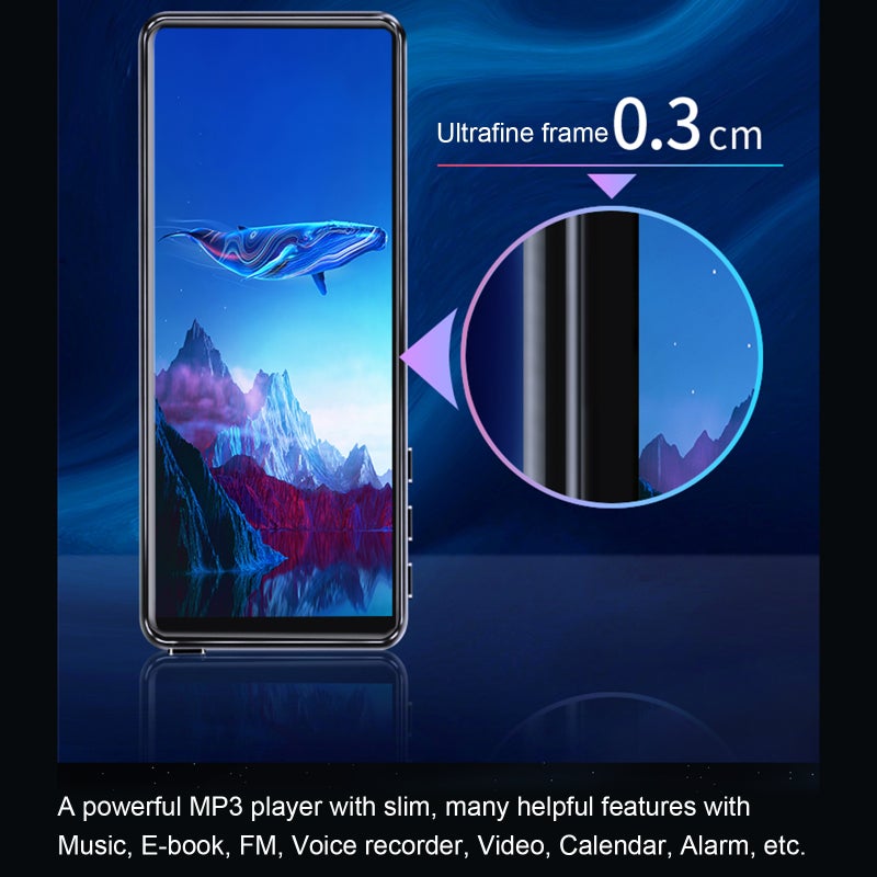 مشغل الموسيقى والفيديو المحمول mahdi/M9 BT MP3 - مشغل موسيقى مصغر بشاشة 3.5 بوصة مع مكبر صوت و راديو FM وتسجيل راديو FM استيريو أوتوماتيكي ومدخل صوتي 3.5 مم وذاكرة مدمجة بسعة 8 جيجا بايت - Image 2