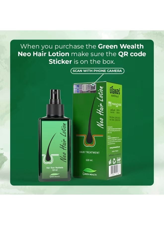Green Wealth - Neo Hair Lotion 120ml - Image 1
