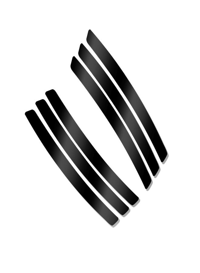 Xotic Tech 6pcs Car Body L&R Side Vent Insert Stripe Decal Vinyl Inlay Side Vent Gill Sticker Compatible with Chevrolet Camaro 2010-2015 (Glossy Black) - Image 4