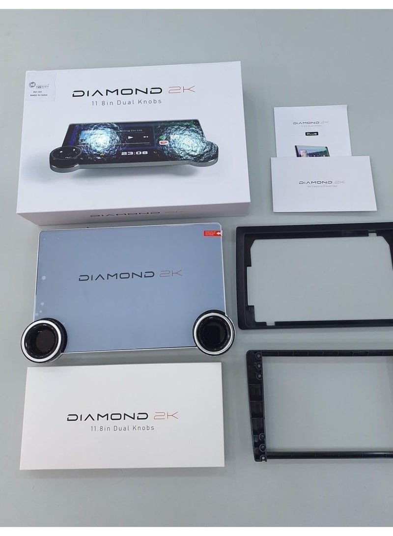 11.8 Inch Diamond 2K Car Android Screen Support Apple Carplay Android Auto Wireless Suitable For 9 Inch 10 inch Android Frame 4GB RAM 64GB ROM Fast Interface Quick Boot AHD Camera Included - Image 3