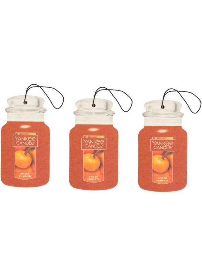 Yankee Candle Paper Car Jar, Spiced Pumpkin (Pack of 3) - Image 1