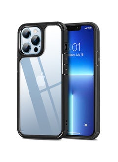 UCHUANG iPhone 13 Pro Max Case Clear Cover Ultra Thin Silicone Shockproof Hard Back Cases Transparent Protective Slim Phone Case for Apple iPhone 13 Pro Max 6.7 inch - Black  - Image 1