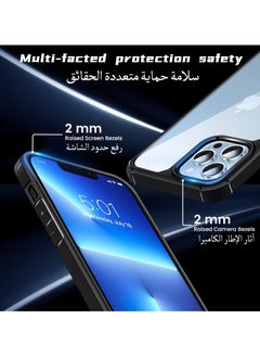 UCHUANG iPhone 13 Pro Max Case Clear Cover Ultra Thin Silicone Shockproof Hard Back Cases Transparent Protective Slim Phone Case for Apple iPhone 13 Pro Max 6.7 inch - Black  - Image 5