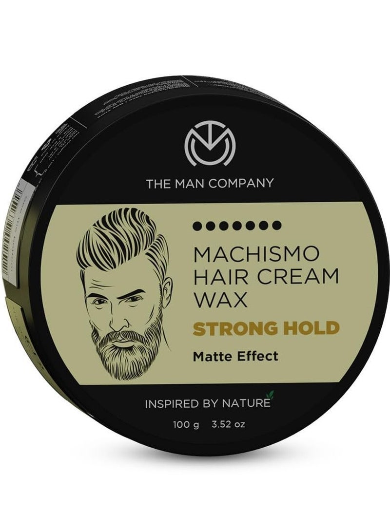 The Man Company Machismo Stronghold Hair Wax for Men| Stylish Matte Finish with Volume | Non Sticky - 100gm - Image 1