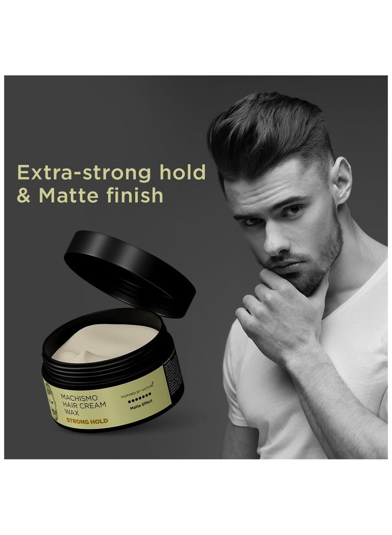 The Man Company Machismo Stronghold Hair Wax for Men| Stylish Matte Finish with Volume | Non Sticky - 100gm - Image 2