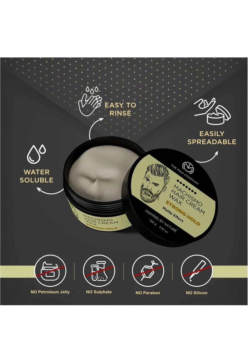 The Man Company  The Man Company Machismo Stronghold Hair Wax for Men| Stylish Matte Finish with Volume | Non Sticky - 100gm for Men | Best Price UAE