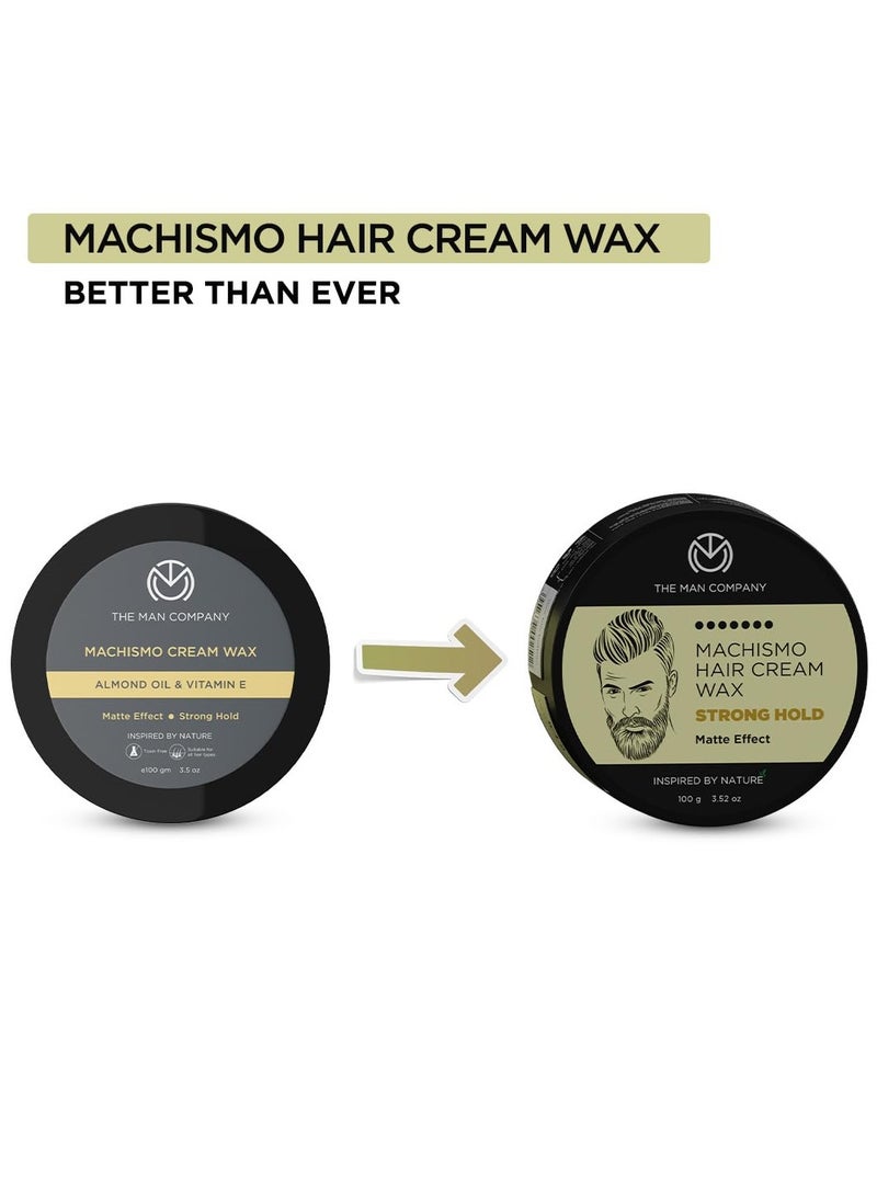 The Man Company Machismo Stronghold Hair Wax for Men| Stylish Matte Finish with Volume | Non Sticky - 100gm - Image 4
