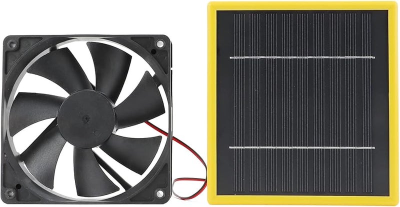 5W 12V مجموعة مروحة تعمل بالطاقة الشمسية مع حامل لتهوية حظيرة الدواجن والصوبة الزراعية والسقيفة - Image 2