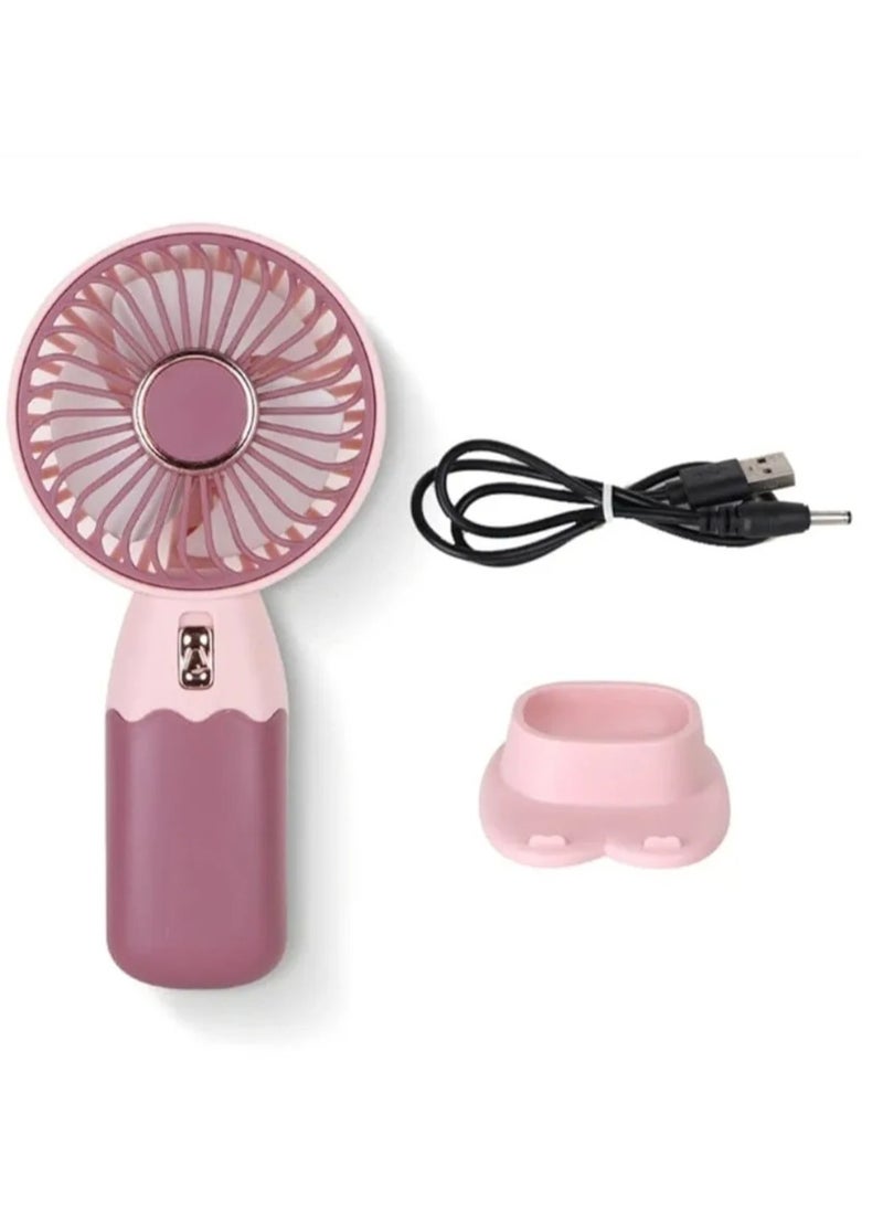 Fan Chang - Rechargeable hand fan + mobile phone stand, light weight, refreshing atmosphere, small size. - Image 1