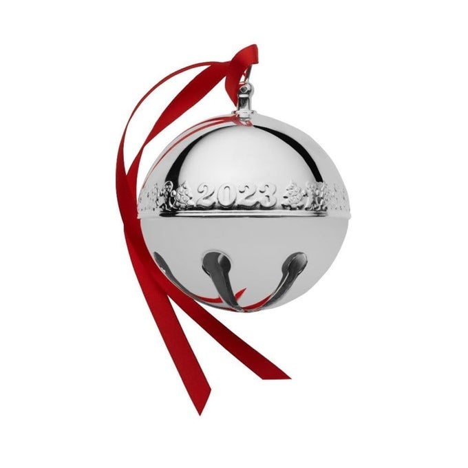2023 SILVER PLATED SLEIGH BELL ORNAMENT 53RD EDITION