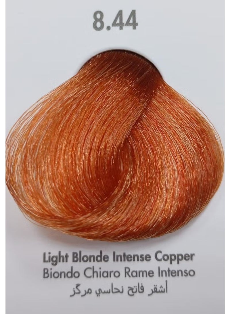 VIZO PROFESSIONAL VIZO Permanent Hair Color Cream no8.44 LIGHT BLONDE INTENSE COPPER 120ML - Image 2