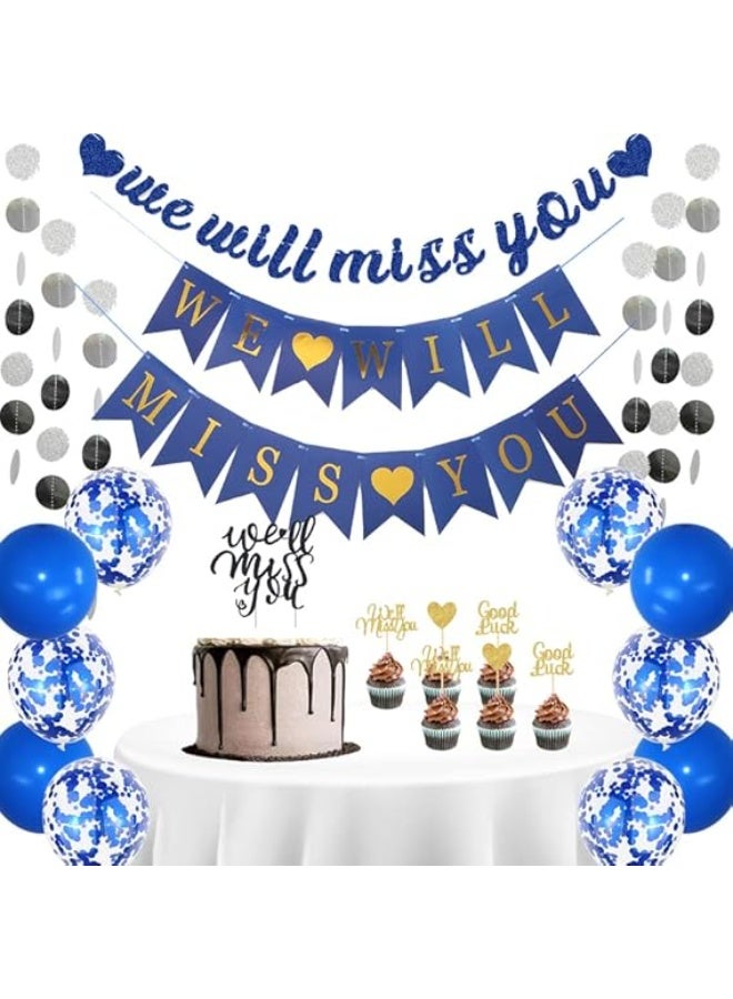 Farewell 2, we will miss you, retirement , graduation, Birthday Decorations and Supplies