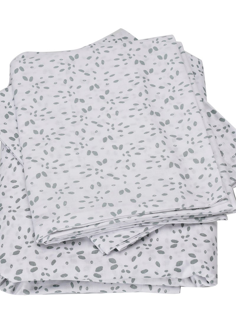 Home-Tex Design King Size 100% Cotton 6 Piece Bed Set with reversible Duvet cover - 1 Printed Flat Sheet 240x260 cm 1 Printed Duvet Cover 240x200 cm 4 Pillows 50x80 cm Design Amarande  - Image 4