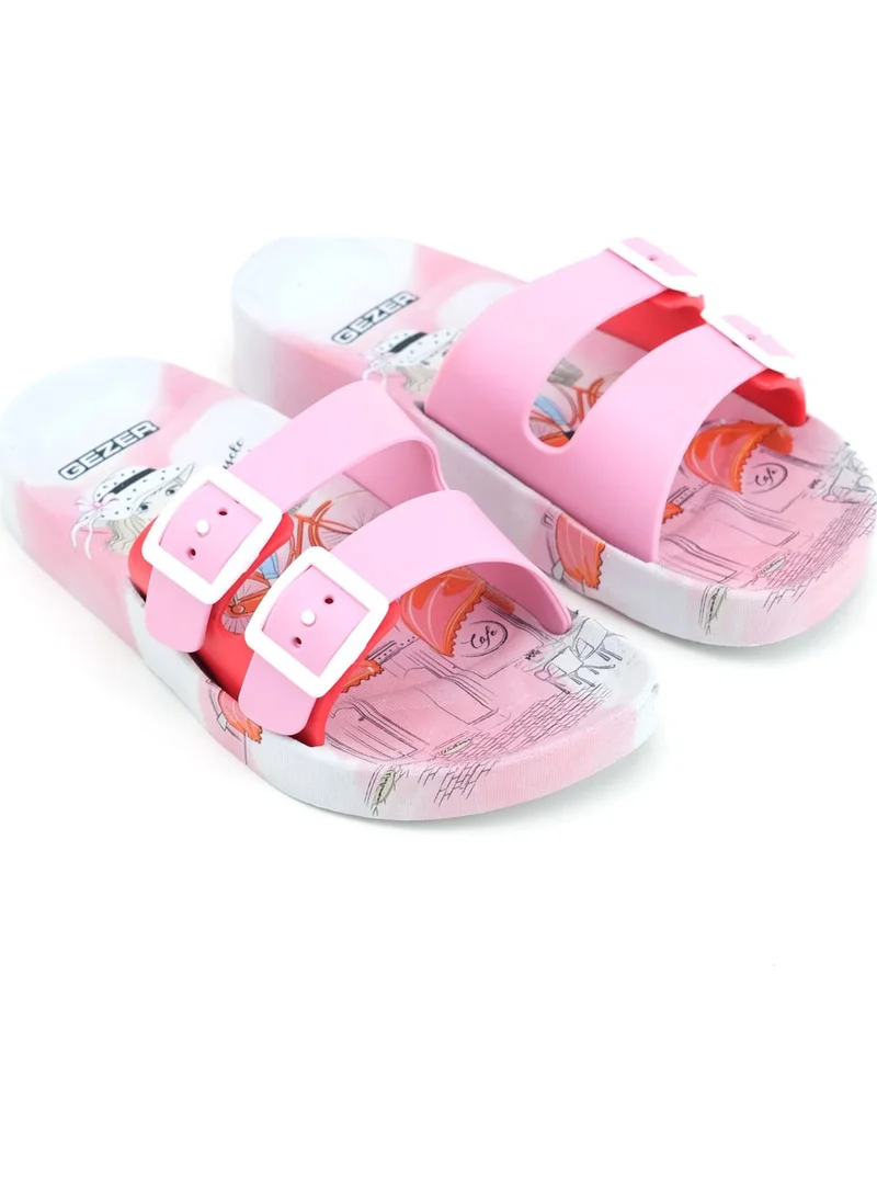 Gezer Summer Girls' Adjustable Two Buckles Suitable for Wet Floors Slippers
