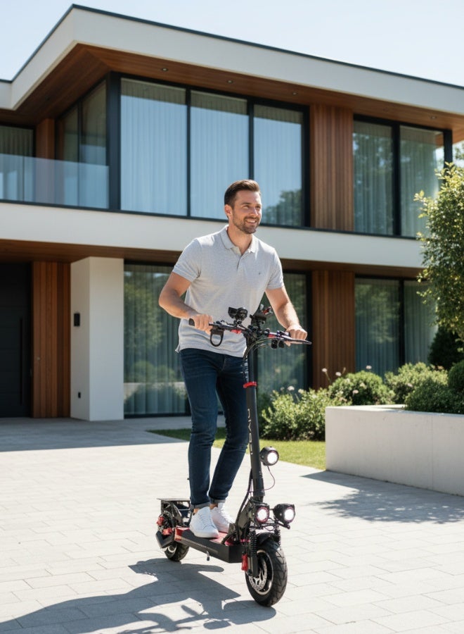 NIYAZI Electric Scooter for Adults Foldable | 48V 13000mAh Battery | 500W Motor | 10 Inch Tires | Max Load 120 KG - Image 3