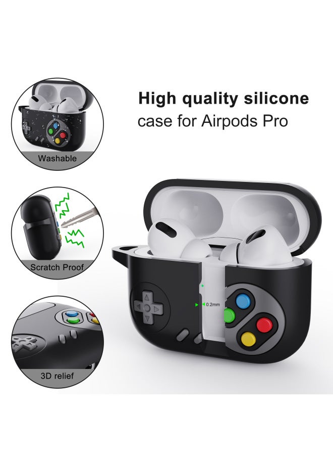Compatible With New Airpods Pro 2 Case, Apple Creative Game Console Earbuds Soft Silicone Protective Cover - Image 2