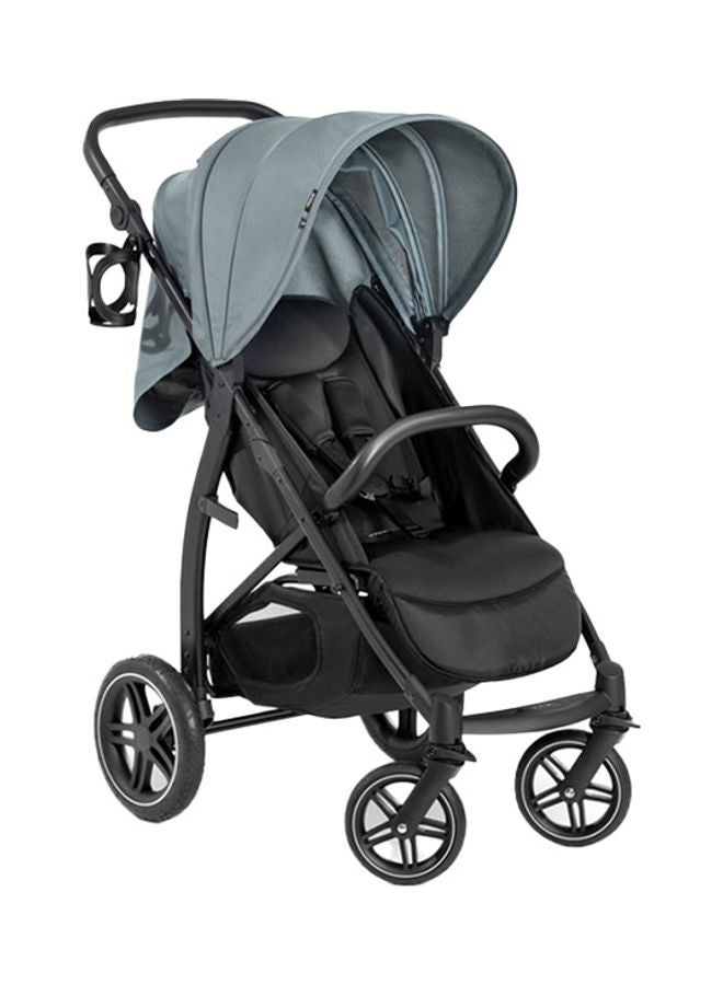 Hauck Rapid 4 Stroller – Lightweight 25 kg, Urban & All-Terrain Use, One-Hand Fold, Reclining Seat, Large Wheels, Adjustable Handlebar, Extra-Large Basket – Green - Image 1