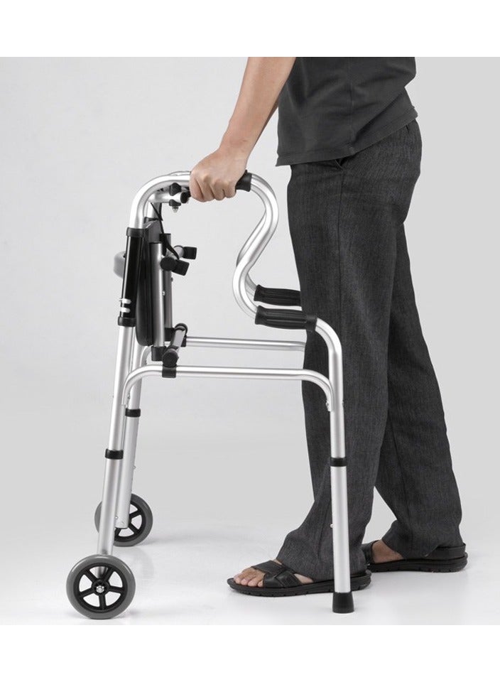 Walker fracture crutches old man cane four-legged crutches non-slip walker crutches assisted walking for the elderly