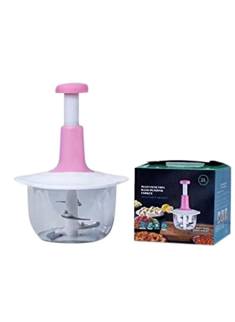 Kibbeh 2L -  Easily And Quickly Chopping And Mincing Vegetables And Meat. Works Without Electricity  Multicolor