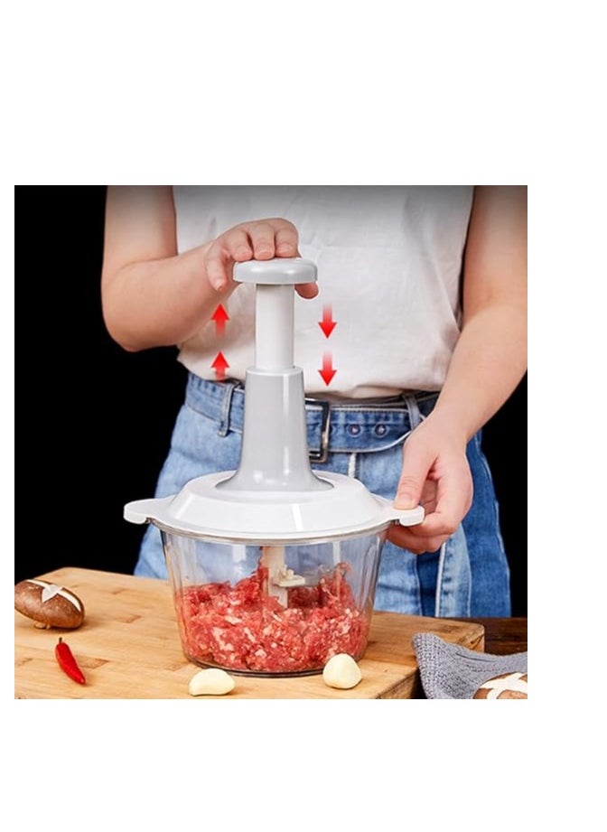 Kibbeh 2L -  Easily And Quickly Chopping And Mincing Vegetables And Meat. Works Without Electricity  Multicolor