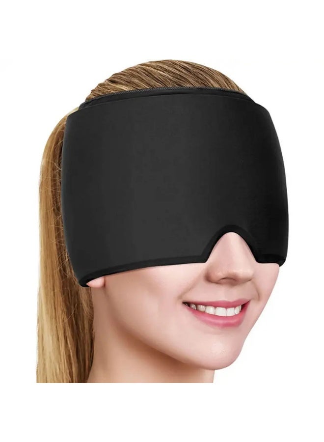 LANGMANNI قبعة صداع واحدة، رباط رأس جل تبريد الوجه، قناع عين بارد، غطاء رأس قابل للتعديل، منتج تبريد الوجه - Image 5