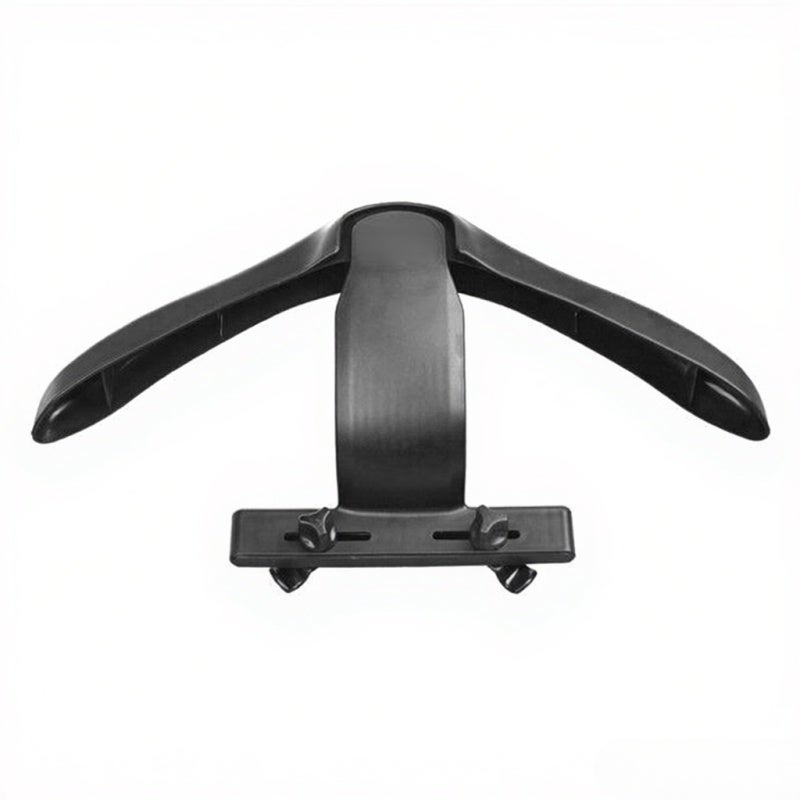 Car Chair Back Headrest Rack: Black Mini Size Light Weight Portable Detachable Nice Plastic - Endurable 2kg Load Capacity 450mm Shoulder Width Coat Hanger for Vehicle Interior Use - Image 1