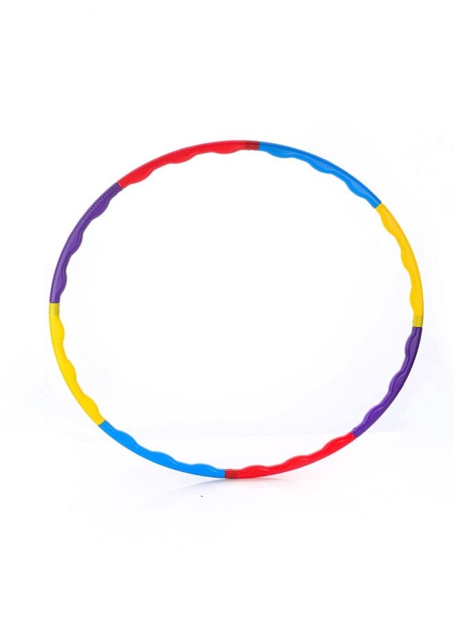 Chanak Hula Hoop for Adults & Kids, Inter-Lockable 8 Pieces Exercise & Fitness Hula Hoop, Detachable Multicolor Hoola Hoop for Kids Above 3 Years, BIS Approved (Box) - Image 1