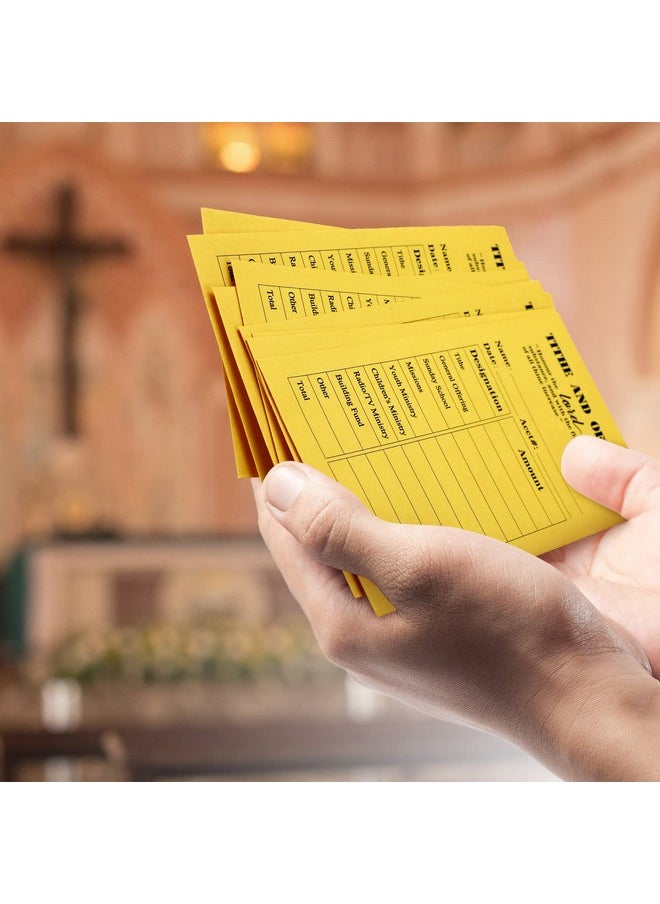 Woanger - 500 Pcs Tithes And Offering Envelopes For Church 6.3 X 3.5 Inches Church Supplies Tithe Envelopes For Church Saving Money Donation Supplies - Image 1