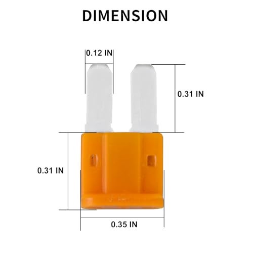 MuHize Micro2 Blade Fuse Kit - 70 Pcs ATS Standard (10 of Each: 5A/7.5A/10A/15A/20A/25A/30A) for Car Electronics Circuit Protection, Replacement Fuses for Dash Cam/Lights/Audio - Image 3