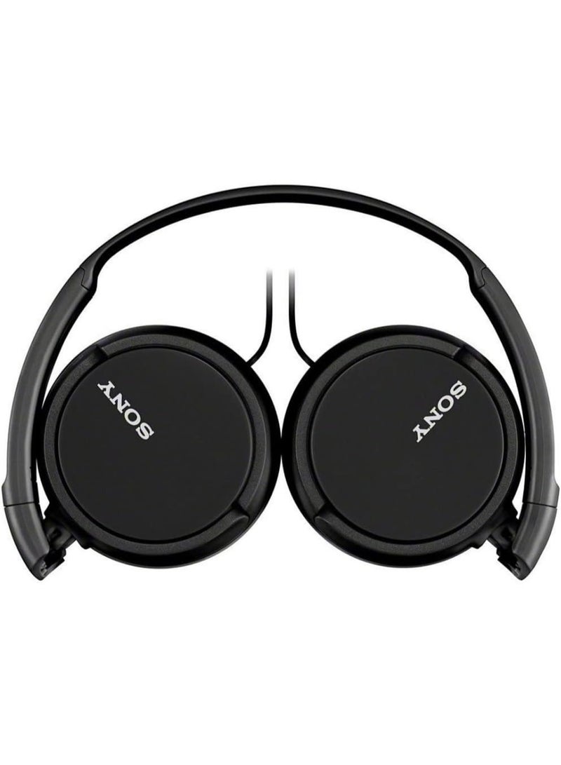 Sony Corporation سماعات أذن سلكية من سوني ZX Series مع ميكروفون، أسود MDR-ZX110AP - Image 2