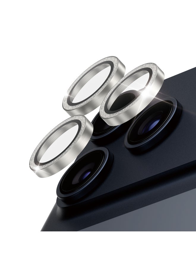 PanzerGlass iPhone 17 Pro Max / 17 Pro / 16 Pro Max / 16 Pro Camera Lens Protector Hoops, Rings w/ High Clarity, Anti-Scratch Anti-Fingerprint, No Image Distortion, Easy Install, Glitter Silver - Image 1