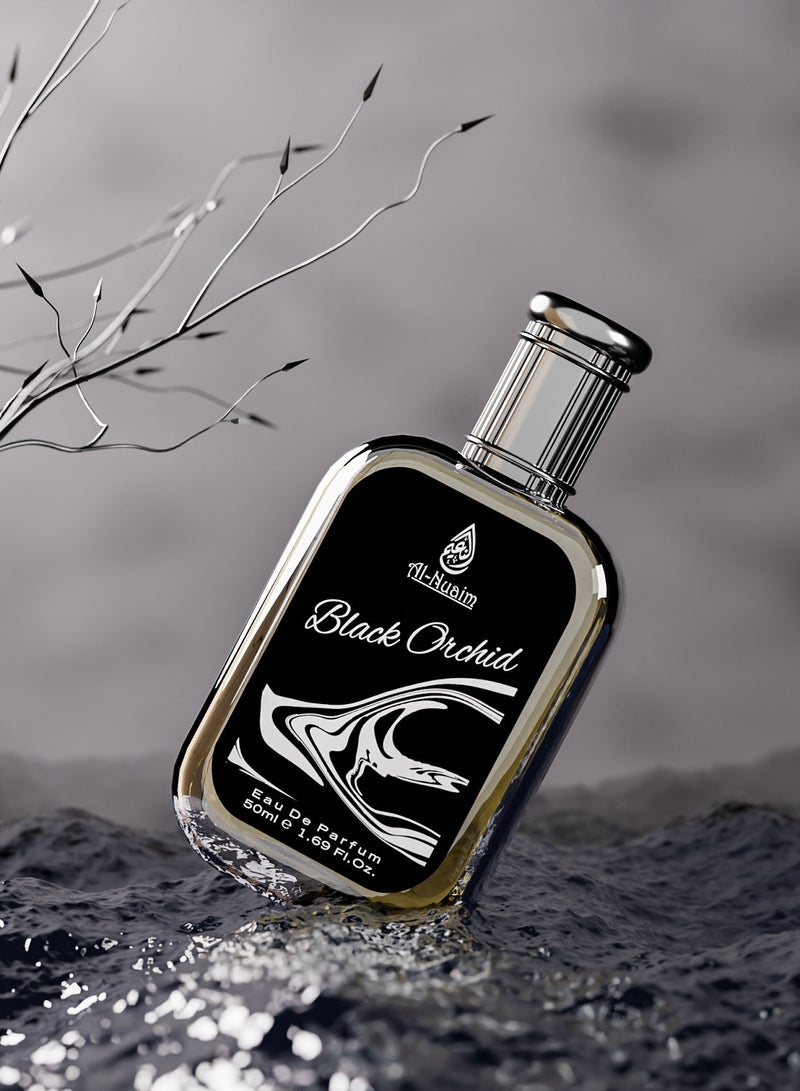 Al Nuaim Al-Nuaim Black Orchid Eau De Parfum for Men & Women - 50ml | EDP Perfume | Long Lasting & Luxury Fragrance - Image 3
