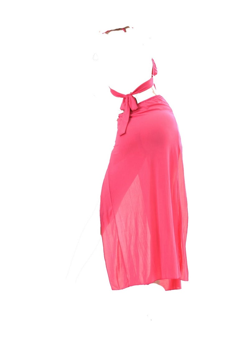 Women Cut Out Side Sleeveless Split Thigh Party Bodycon Maxi Dress - Image 3