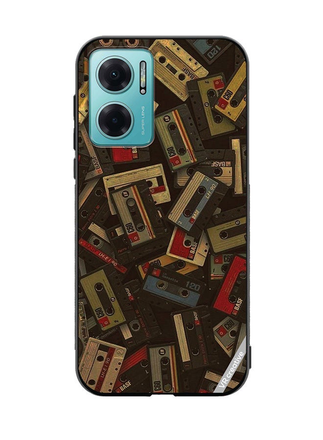 VR CREATIVE Protective Case Cover For Xiaomi Redmi Note 11E Music Carrds Design Multicolour - Image 1