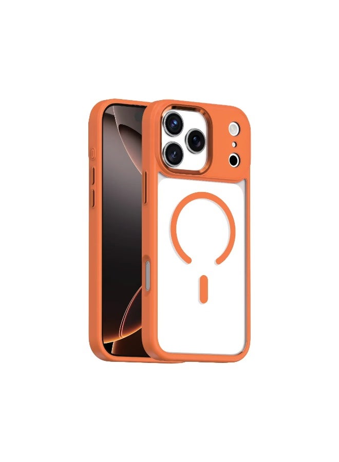 GREEN LION iPhone 17 Pro Max MagSafe Titan Case with High Grade Protection & Metal Buttons / Camera Protection / Comfortable Grip / Anti-Scratch / Drop Protection - Orange - Image 1