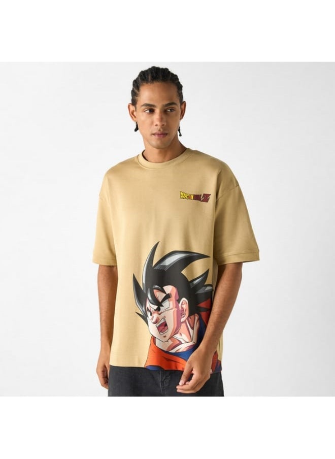 SP Characters - Dragon Ball Z Print T-shirt with Crew Neck and Short Sleeves - Image 1