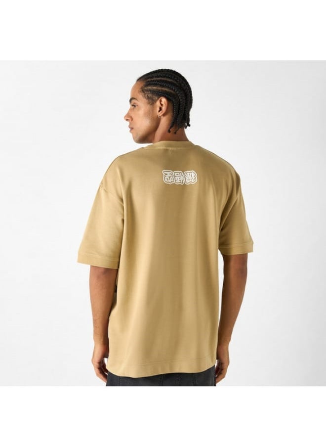 SP Characters - Dragon Ball Z Print T-shirt with Crew Neck and Short Sleeves - Image 1