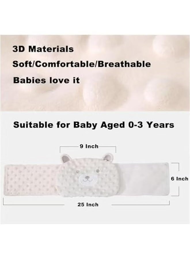 HAVEN Baby Colic and Gas Relief Bellyband, Heated Tummy Wrap, Baby Heating Pad Swaddle Belt Forbloating and Upset Stomach (Beige) - Image 4