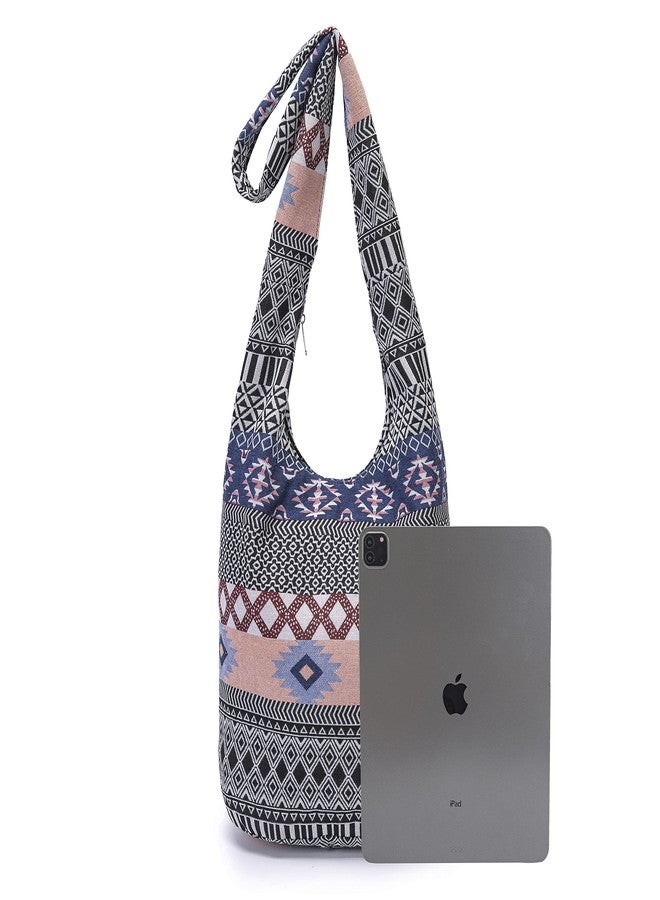 Coton Pose Women Shoulder Handbags Fashion canvas Hippie Crossbody Bags Bohemian Animal Prints Hobo Bags (Pink) - Image 4