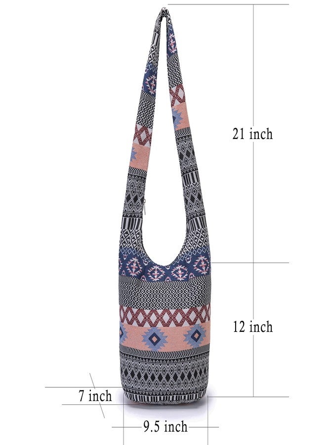 Coton Pose Women Shoulder Handbags Fashion canvas Hippie Crossbody Bags Bohemian Animal Prints Hobo Bags (Pink) - Image 3