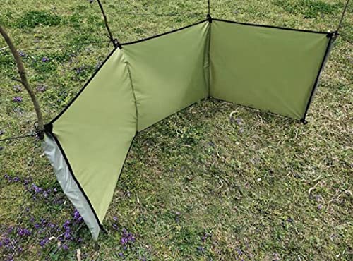 WANLIAN Windbreaks Stove Windscreen Oxford clothNo included PolesCamping Beach Windshield ShelterBackpack Portable Picnic ScreenSunshade ScreenOutdoor Caravan Privacy Shieldfor Garden BBQ Picnic - Image 3
