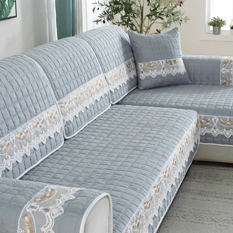 73Hours Sofa Cushion For All Seasons, Universal Fabric Sofa Cover, Simple Sofa Cover, Cushion European Style - Image 2