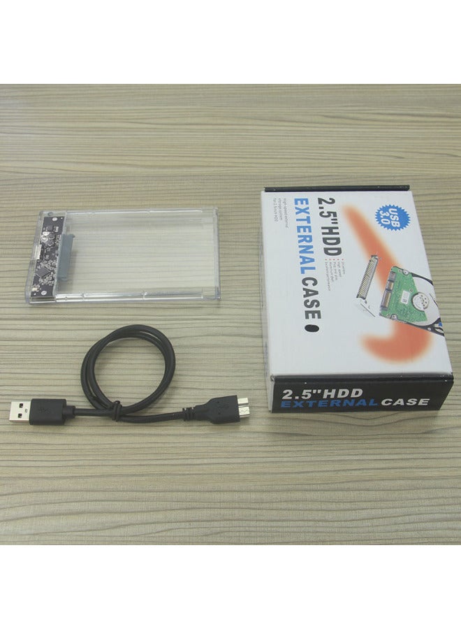 Digital Computer/mobile Hard Drive Box Portable Hdd Case Enclosure Usb 3.0 Type-c Supports Sata I/ii/iii Ssd 2.5/3.5 Inch-Color:U25TY3.1-CC Type-c Transparent - Image 5