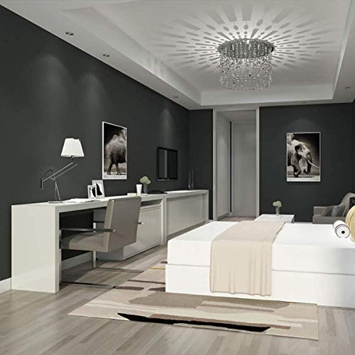 Fusion Graphix Matt Dark Grey Vinyl Contact Paper Decorative Self Adhesive Shelf Liner Waterproof Removable Peel and Stick Wallpaper for Bedroom Living Room Wall Décor (24x100 inch) - Image 2