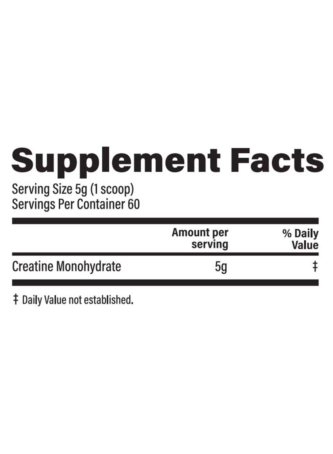 Muscle Bolt Unflavored Micronized Creatine Supplement 300g
