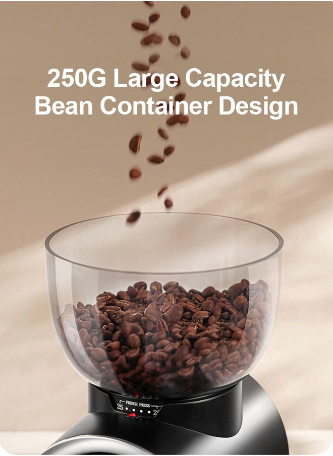 PAKCHOICE - 2-In-1 Conical Burr Coffee Grinder Electric Bean Grinder With Air Blower And 51mm-53mm Portafilter Holder Black - Image 1
