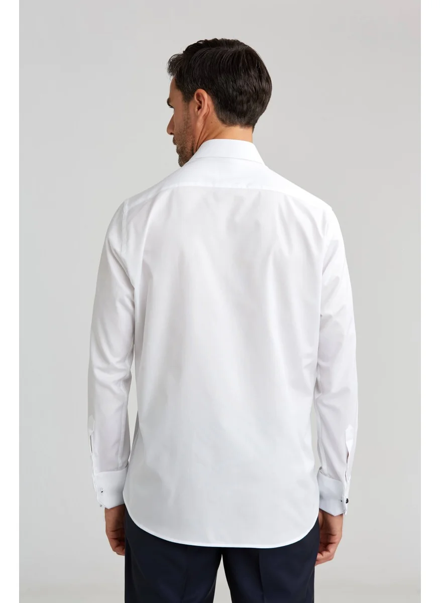 Bisse Regular Fit Uk Classic D Collar No Pocket White GMKLS1KD224005_D01