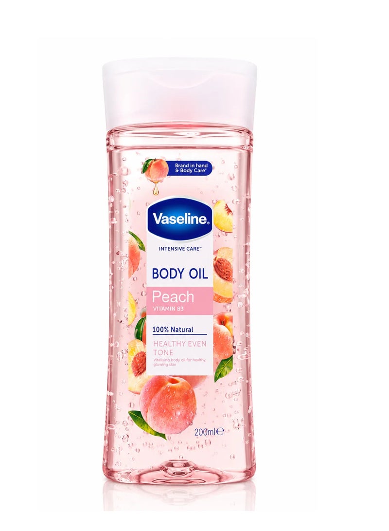 VASELINE BODY OIL PEACH 200ML